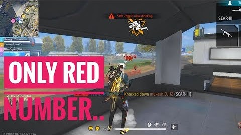 only red number..🔴 |#gaming #viral #freefire