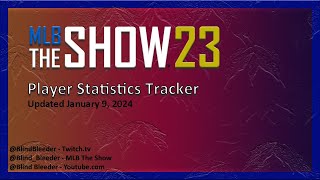 Player Statistics Tracker for MLB the Show 23