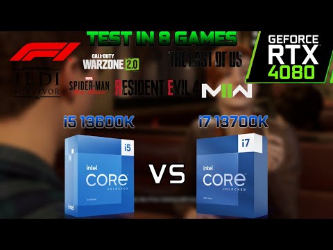 Intel Core i5 13600K Vs i7 13700K |Test in 8 Games | RTX 4080 16GB