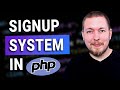 28  lets create a signup system in php  2023  learn php full course for beginners