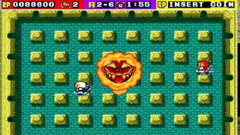 Dyna Blaster (Arcade) 2P Cooperative Playthrough