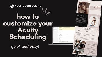 HOW TO set up acuity scheduling | acuity scheduler tutorial | acuity canva template