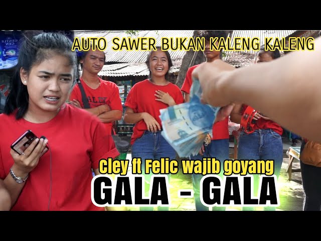 AUTO SAWER PENGAMEN ABG..!!!Felic ft cley goyang lagu asik gala gala koplo akang kendang class=