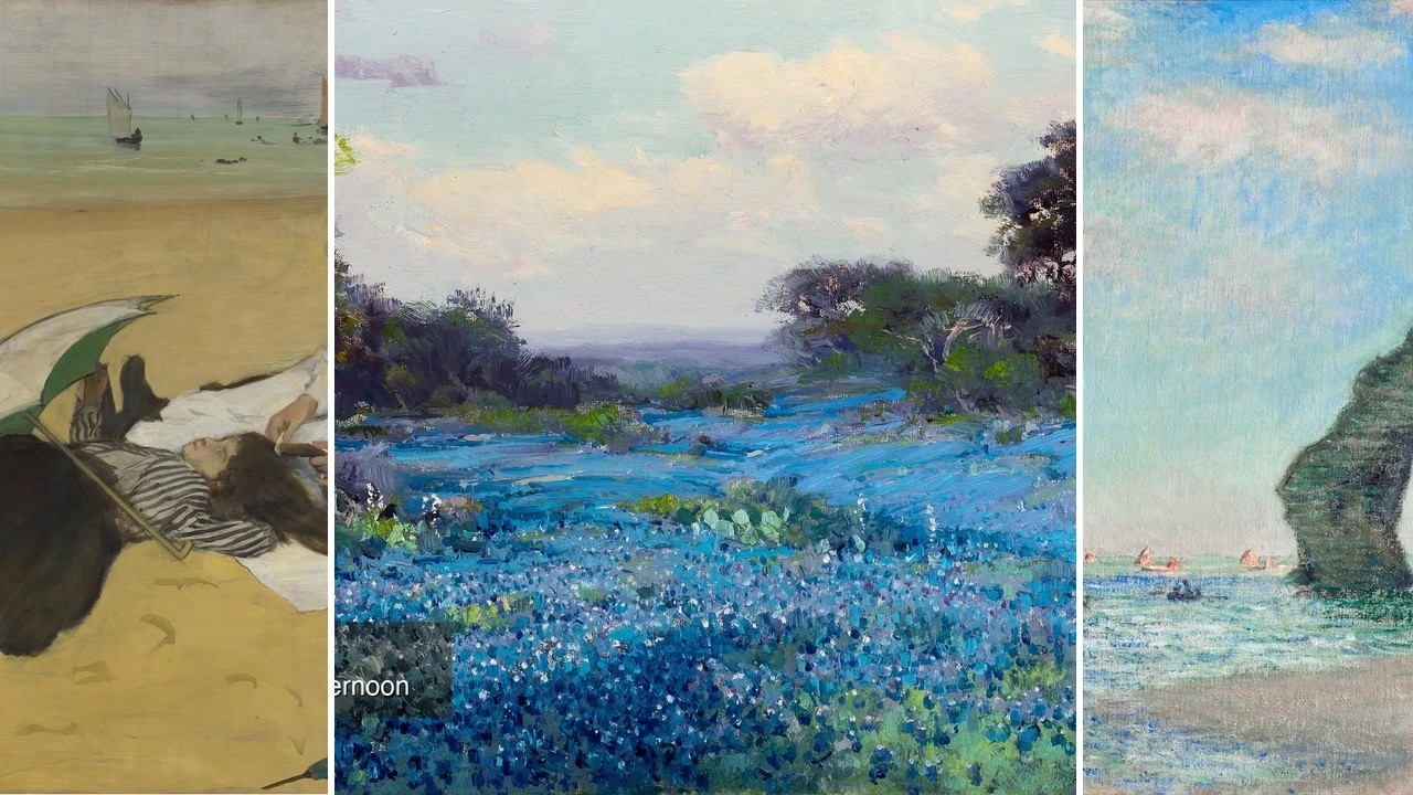 Impressionist Art TV — Silent Art Gallery · August 30 Night | Blue Bonnets at Late Af… & others