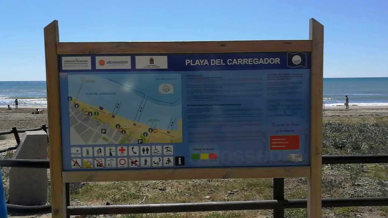 Playa del Carregador en Alcossebre YouTube