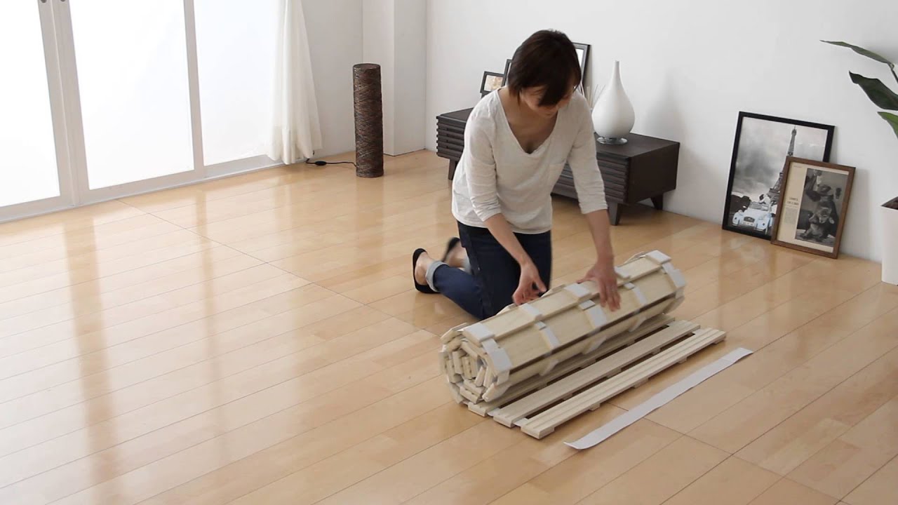 ロール式 すのこマット 巻き方の解説動画 YouTube