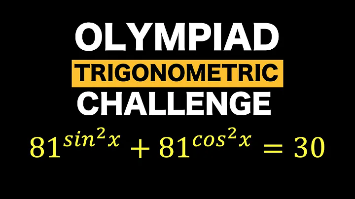 Solving an Olympiad Trigonometric Exponential Equation #math