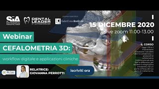 SIA - WEBINAR CEFALOMETRIA 3D: Workflow digitale e applicazioni cliniche screenshot 5