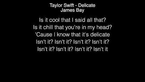 James Bay - Delicate (Taylor Swift) & One Dance ( Drake ) Lyrics in the Live Lounge