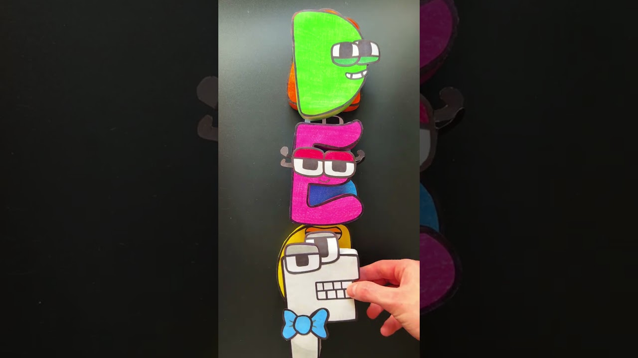 FRENCH Paper Alphabet Lore A - I 