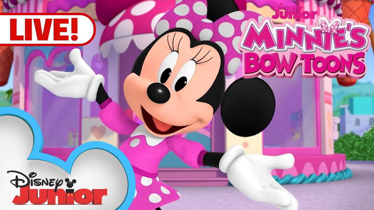 🔴 LIVE! All Minnie's Bow-Toons! 🎀, NEW BOW-TOONS: CAMP MINNIE SHORTS!