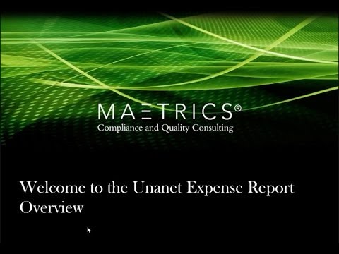Maetrics Expense Entry Overview