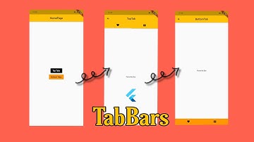 How to create TabBar using Flutter # Top + Bottom Bar :)