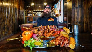 THIS HUGE MEDIEVAL BANQUET CHALLENGE HAS NEVER BEEN BEATEN SOLO! | BeardMeatsFood