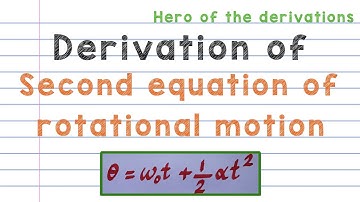 Derivation of second equation of rotational motion • HERO OF THE DERIVATIONS.