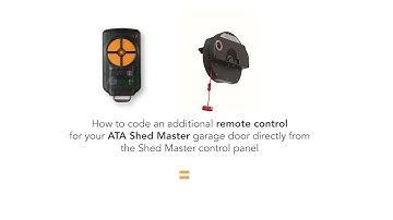 How to code an additional remote control for you ATA Shed Master garage door