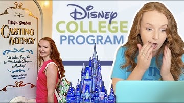 My Disney College Program acceptance reaction & dcp application process | Walt Disney World DCP 2022