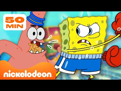 Видео: Губка Боб | Самые большие ссоры Губки Боба и Патрика! | 45 минут | Nickelodeon Cyrillic