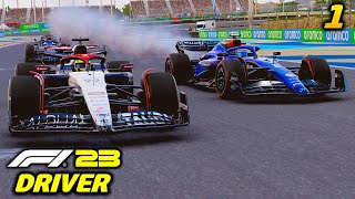 RED FLAG STRIKES IN DEBUT - F1 23 Driver Career Mode: Part 1