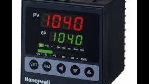 Honeywell PID controller DC-1040 model parameters setting.