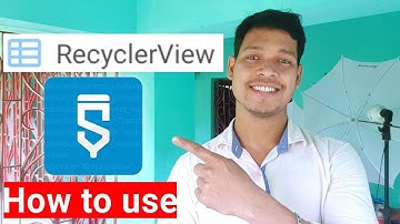 recyclerview widget how to use in sketchware Pro Hindi videos Aauraparti