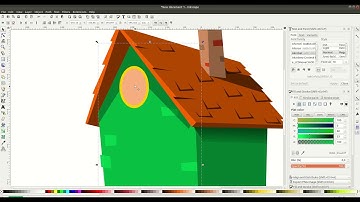 Inkscape | Draw a Cartoon House (Speed Art 1 of 2)