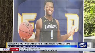 Arrest in shooting death of former Fairhope football star