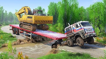 Giant Excavator Takes on DEADLY Waters in TREACHEROUS River Showdown