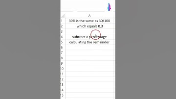 Excel Formula for Subtracting Percentages from Variable Values