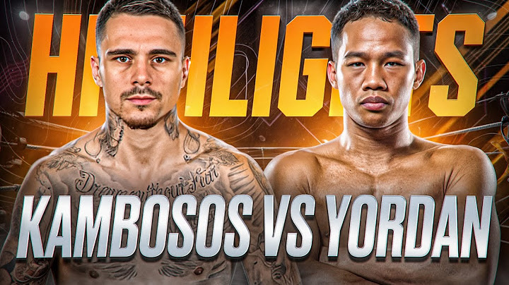 George Kambosos jr vs Daud Yordan HIGHLIGHTS & KNOCKOUTS | BOXING K.O FIGHT HD