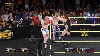 Pete Dunne \& Matt Riddle VS Mark Andrews \& Flash Morgan Webster: NXT, Jan 15 2020 - WWE 2K20