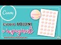 CANVA.COM - creare bollini e impaginarli