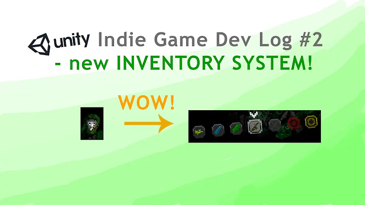 Unity Indie Game Devlog #2 - Making an INVENTORY SYSTEM!