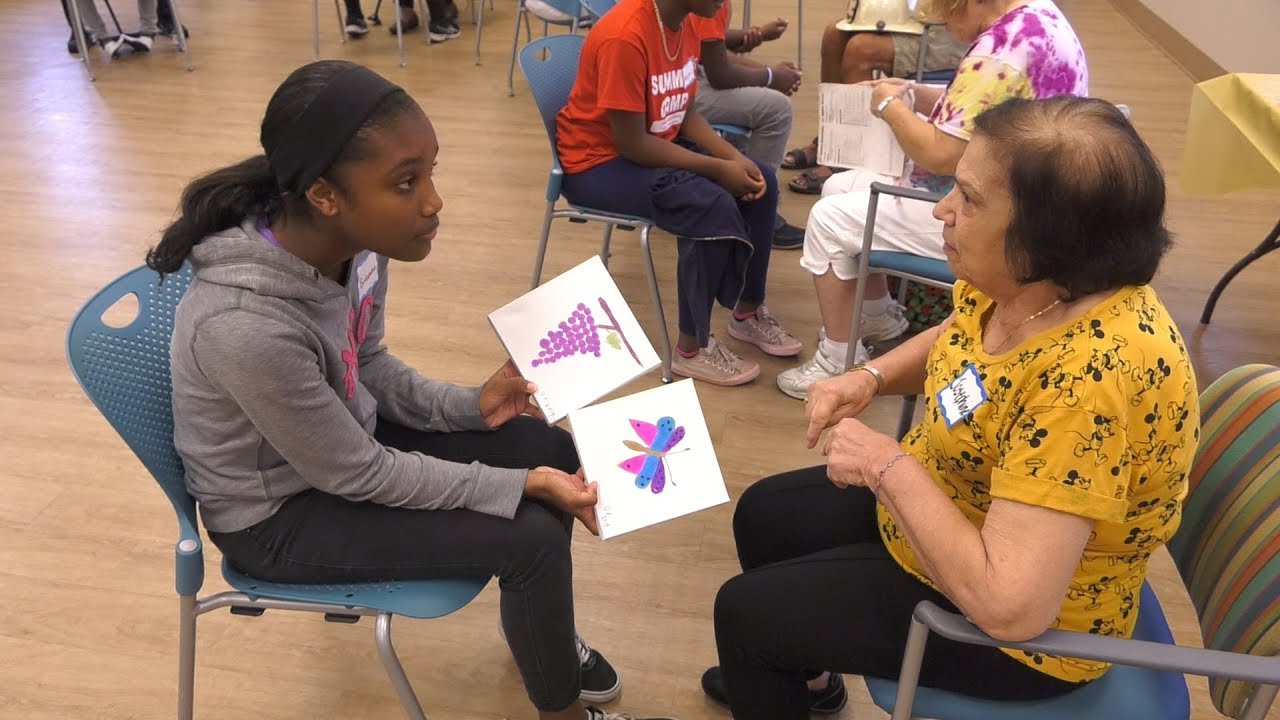 Seniors and Campers Connect at Intergenerational Mixer YouTube