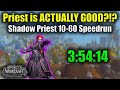 I tried speedleveling as a priest and it was insane