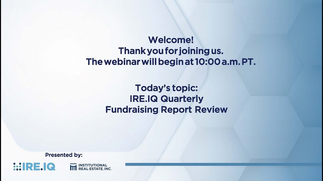 Webinar: Q4/2025: IRE.IQ Quarterly Fundraising Report Review - YouTube