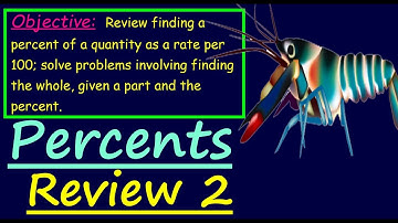 Go Math 6th Grade Math Solving Percent Problems Review Part 2