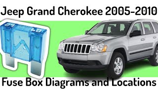 (2005-2010) Jeep Grand Cherokee Fuse Box Diagrams and Fuse Panel Locations✅