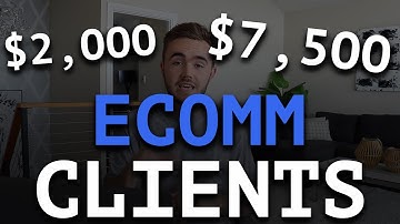 Get $2,000 - $7,500/Month Ecommerce Clients {SMMA}