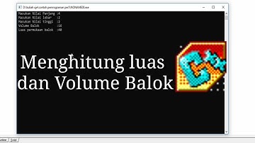 Menghitung Luas Dan Volume Balok Di C++ Borland