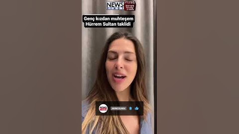 Genç kız Meryem Uzerli'nin oynadığı Hürrem Sultan taklidini muhteşem şekilde yaptı