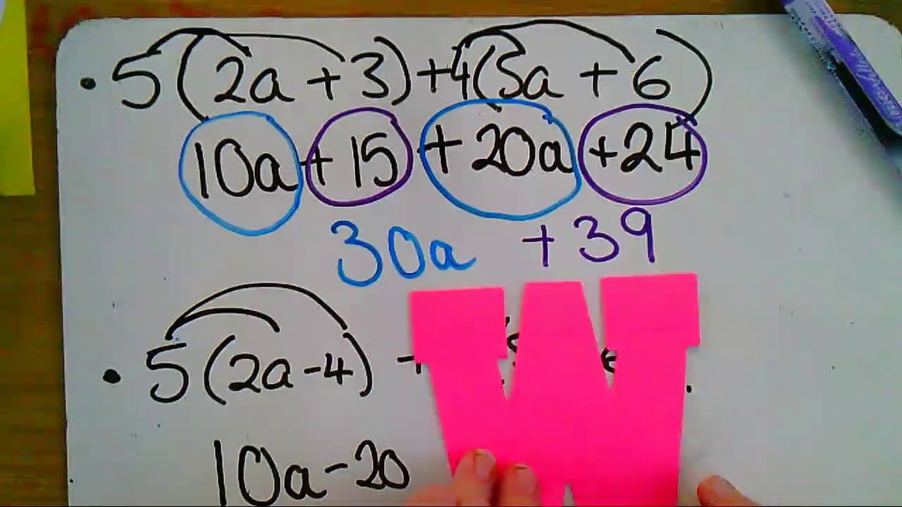 Expanding Two Brackets Collecting Like Terms YouTube