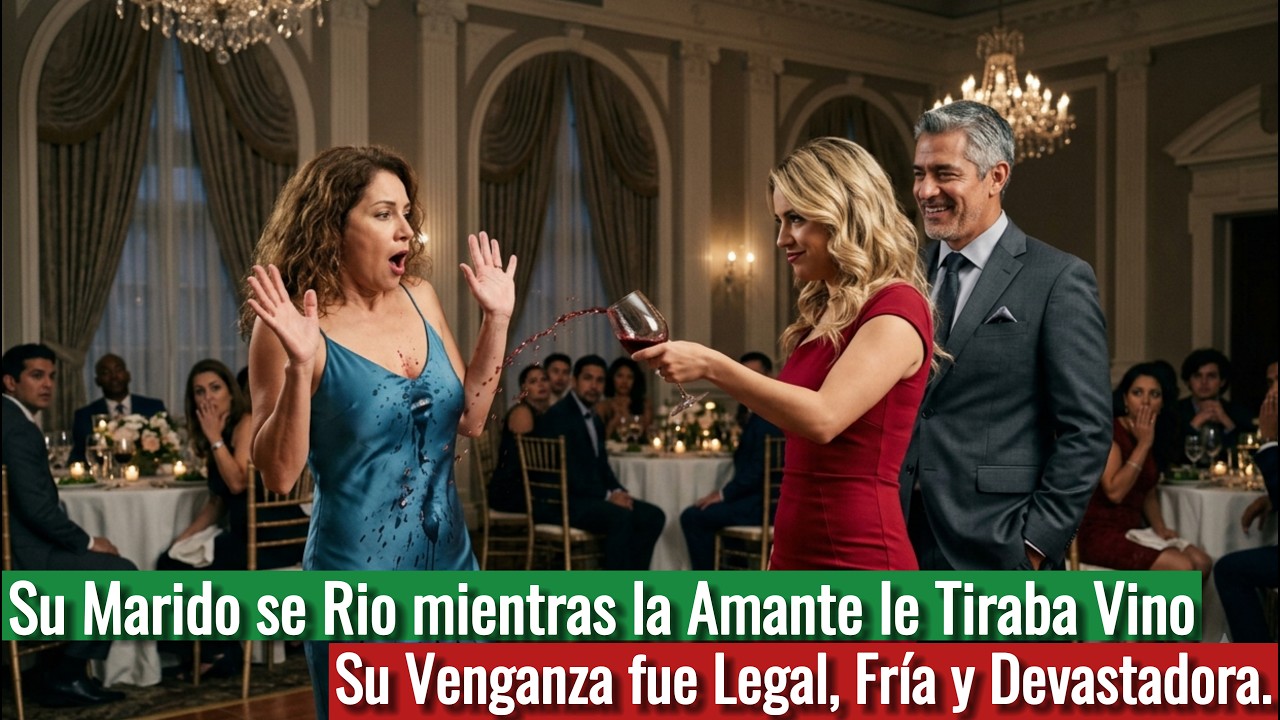 Su Marido se Rio mientras la Amante le Tiraba Vino. Su Venganza fue Legal, Fría y Devastadora.