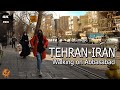 Walking Street On Abbasabad Neighborhood Tehran City 2022 Iran walk 4k