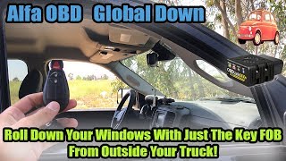AlfaOBD How To Roll Down Your Windows From The Key Fob: Global Down