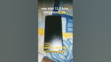 new boot animation on redmi miui 12.5🤣🤣😱😱😱#shortvideo #viral