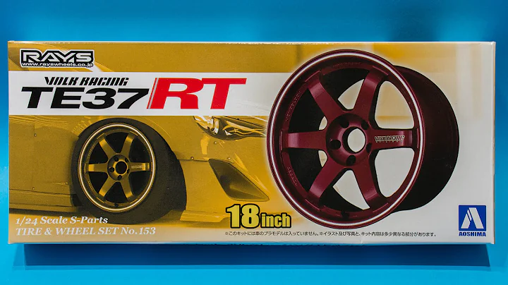 Aoshima 1/24 Rays Volk Racing TE37RT Wheels Unboxing and Review