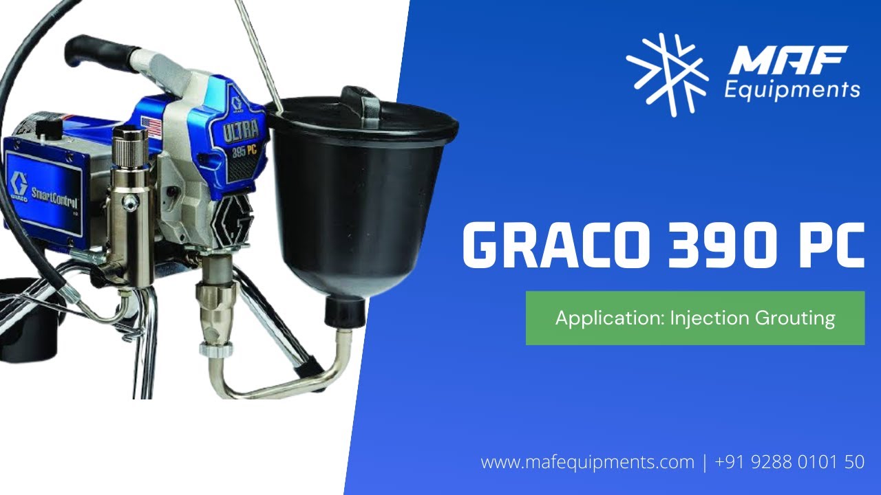 Graco 390 Injection Grouting - MAF Equipments - YouTube