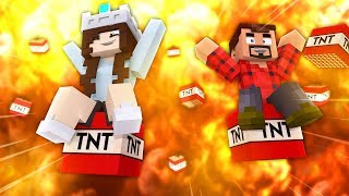 I WON BY DEFAULT! | Minecraft TNT Skywars