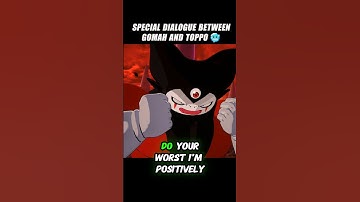 Special Dialogue Between Gomah And Toppo 🤯 #sparkingzero #dragonballz #dbz #crashout #gomah